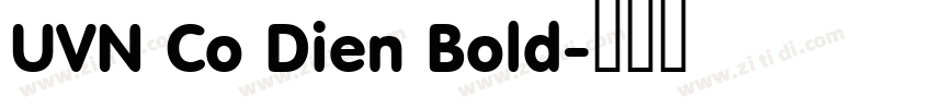 UVN Co Dien Bold字体转换